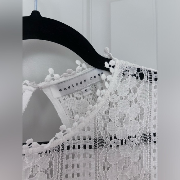 Endless Rose Bell Sleeve Mini Dress in White S - Picture 5 of 11